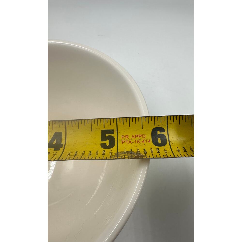 Rae Dunn by Magenta WAKE UP Footed Cereal Bowl Ceramic Soup Ice Cream 5¾" x 3" - Picture 3 of 3
